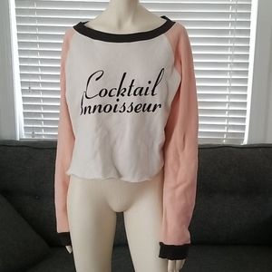 Wildfox Cocktail Connoisseur Cropped Sweater